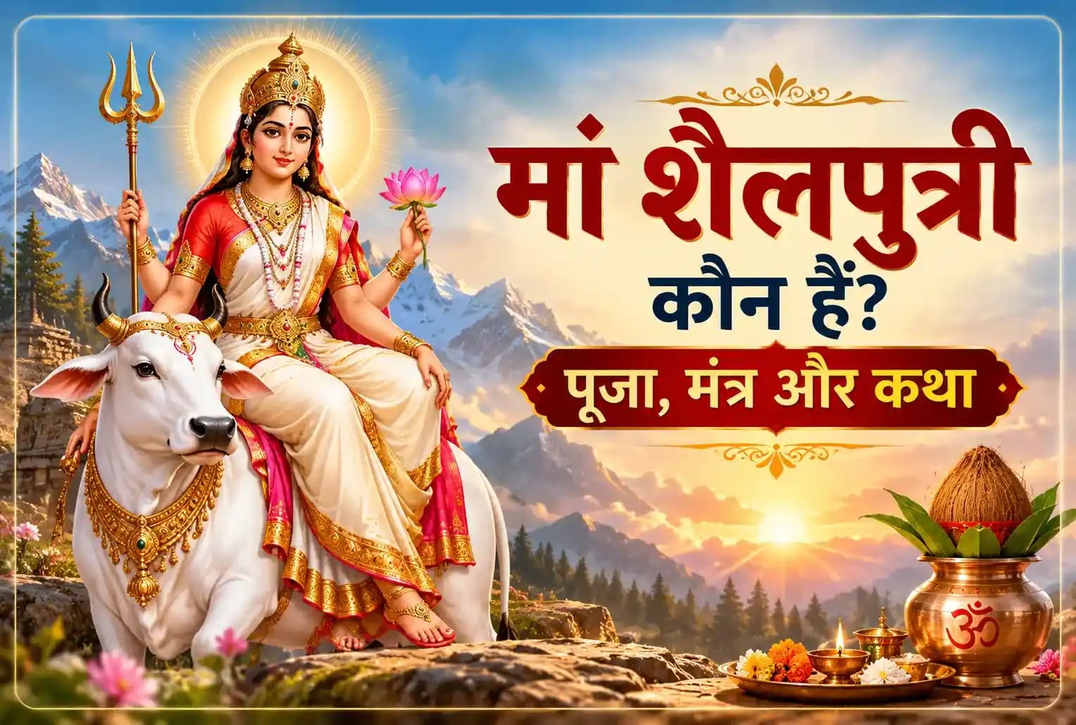 शारदीय नवरात्रि 2026 : पहले दिन मां शैलपुत्री की पूजा क्यों होती है? जानें कथा, पूजा विधि और महत्व