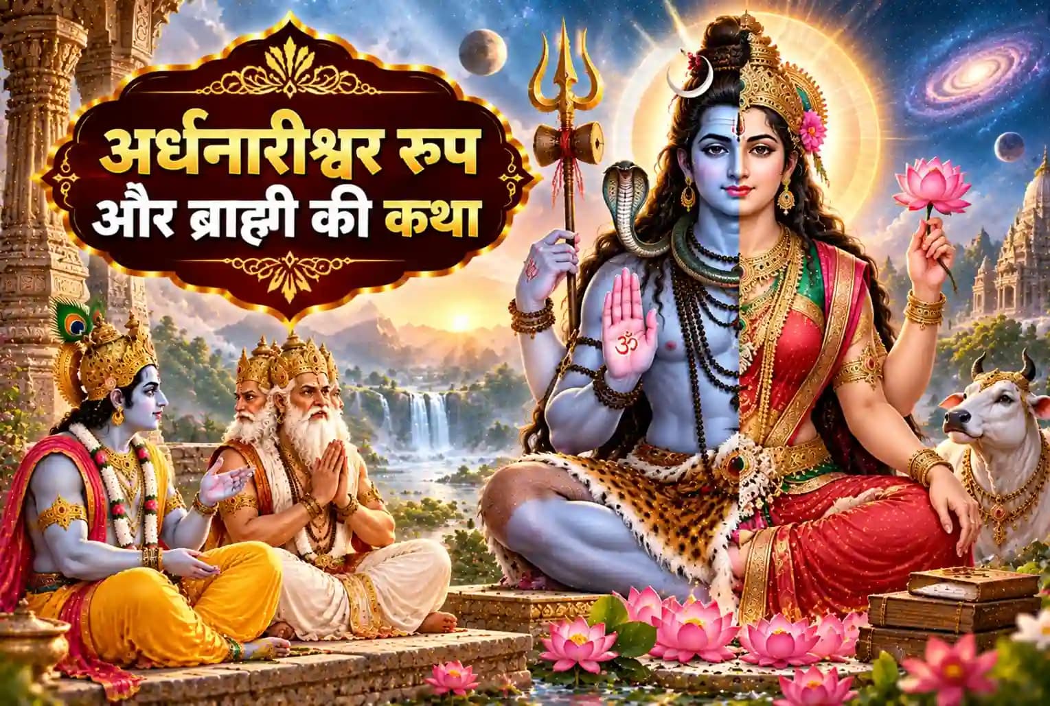 ब्राह्मी कौन थी? ब्रह्मा को प्रजनन शक्ति किसने प्रदान की? शिव ने अर्ध नारीश्वर रूप क्यों लिया था?