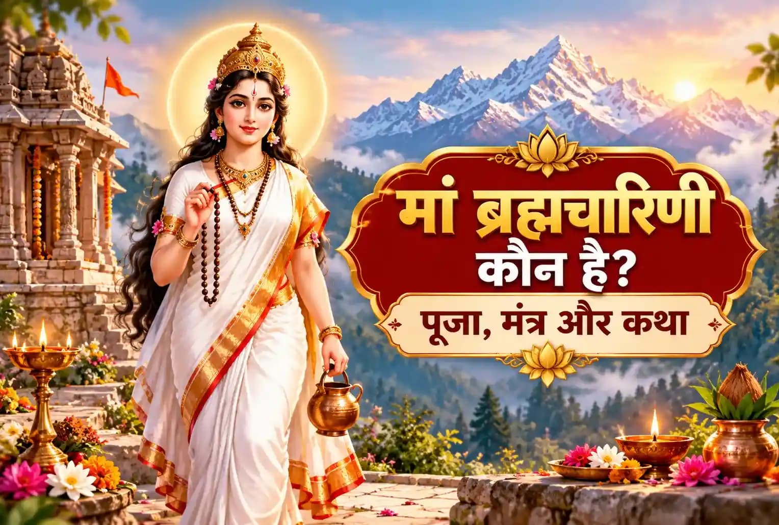 शारदीय नवरात्रि 2026 : मां ब्रह्मचारिणी की पूजा कैसे करें? जानें मंत्र, भोग और पूजा की पूरी विधि